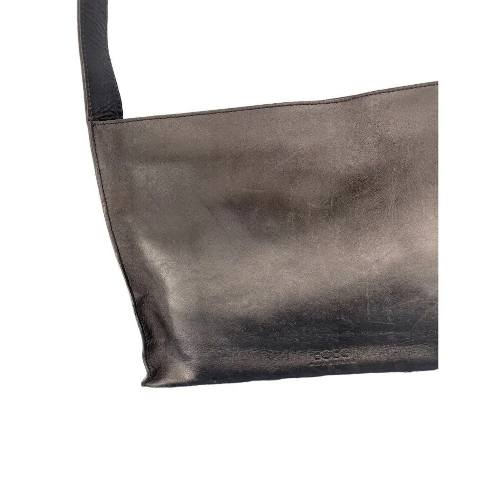 BCBG Max Azria Black Leather Shoulder Bag